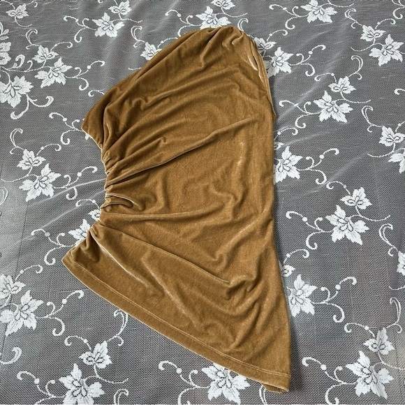 Atlein One Shoulder Velvet Top - Picture 4 of 14